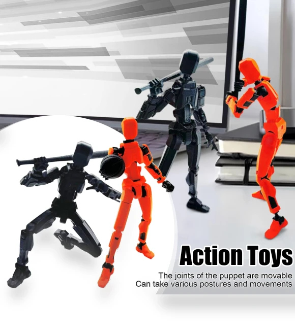 3D Printed Titan Robot Mobile Doll Set — Collectible Statues, Salted Chicken
