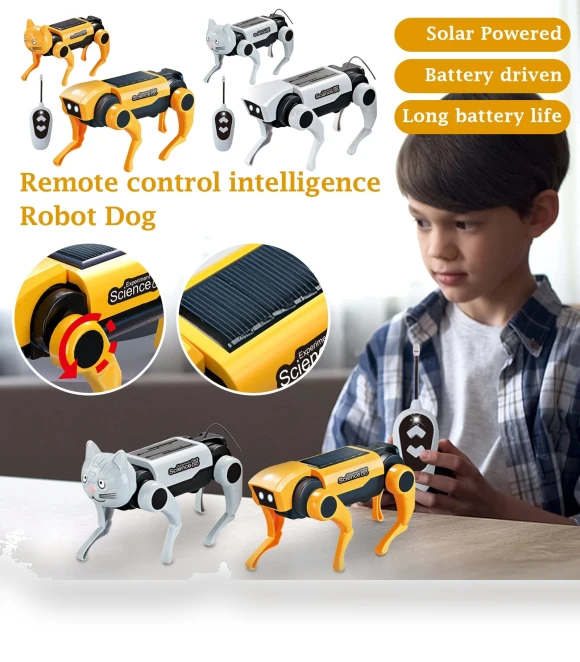 Solar Powered Mechanical Dog Science Experiment Kit — Solar Power, Challenge