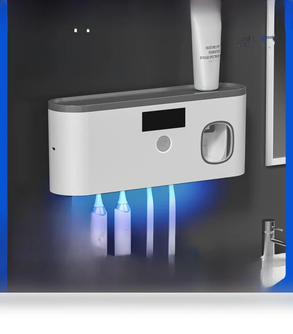 Wireless UV Toothbrush Sterilizer and Holder — Toothbrush Holders, AI Supermarket