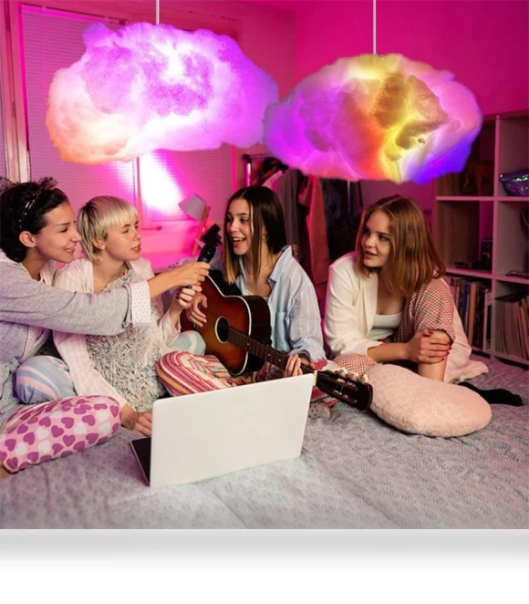 3D Big Cloud Lighting Light — LED, Warmya