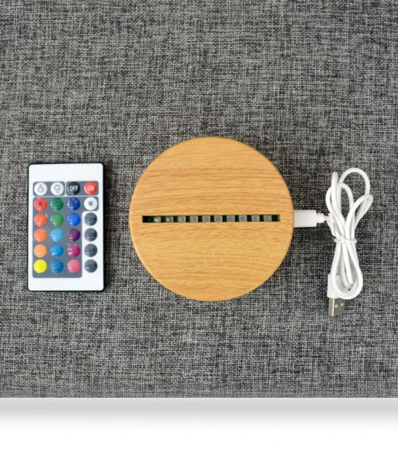 3D LED Night Light with Remote Control — Creative Lighting Solutions, SURTOP