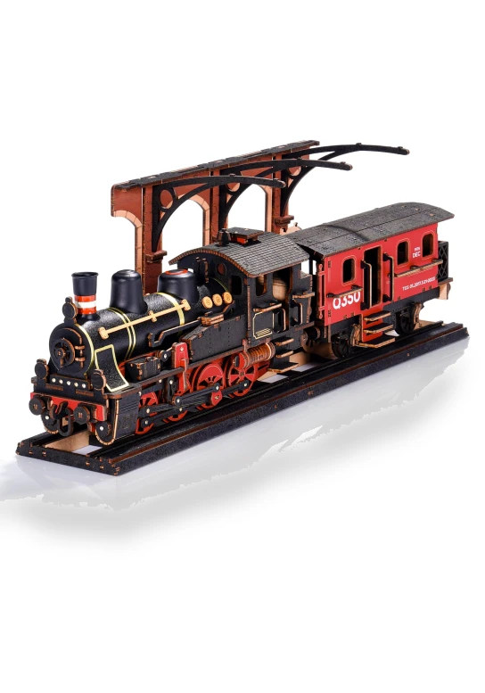 3D Wooden Puzzle Train — Educational, Robotime