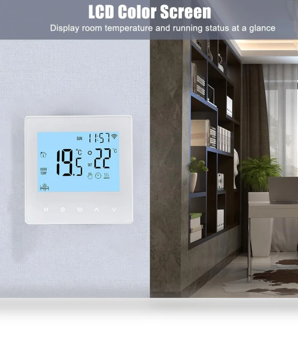 Digital Programmable LCD Temperature Controller — Home Climate Control