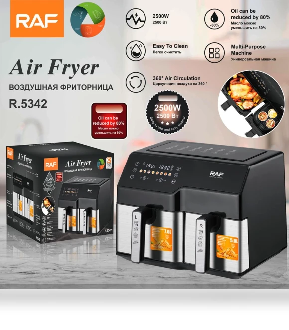 Double Pot Air Fryer — Air Fryers, DZL General Home Appliances