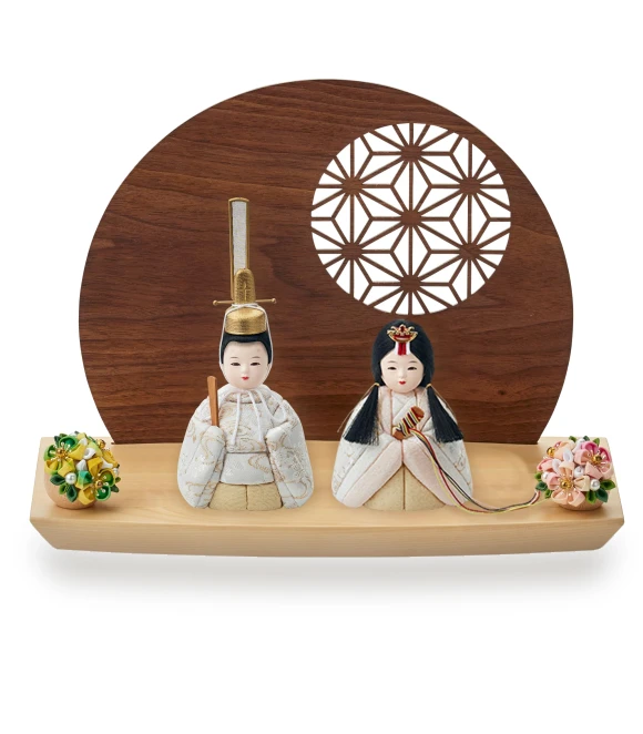 Mini Kimekomi Base with Stylish Brocade Doll Cherry Blossom — Collectible Dolls, PITAKITE
