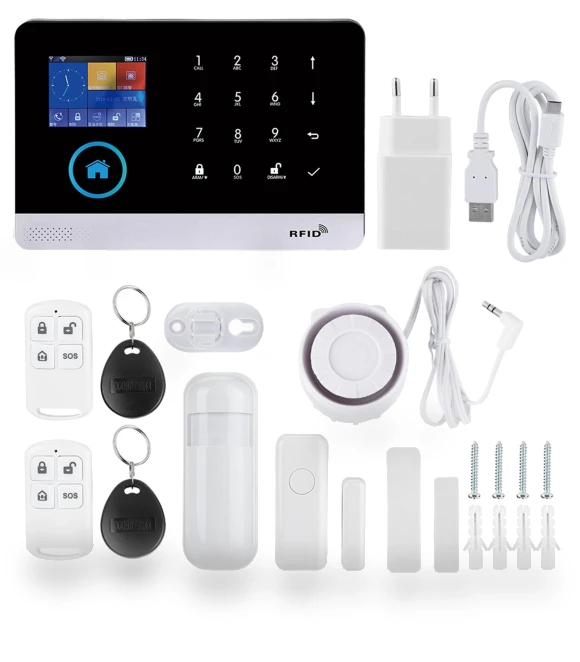 Wireless GSM+GPRS WIFI Smart Home Security Alarm System Kit — Smart Home Security, KONNWEI