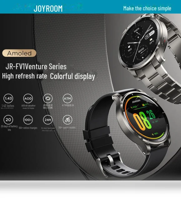 Zinc Alloy Sports Waterproof Smartwatch — Smartwatches, Joyroom Official