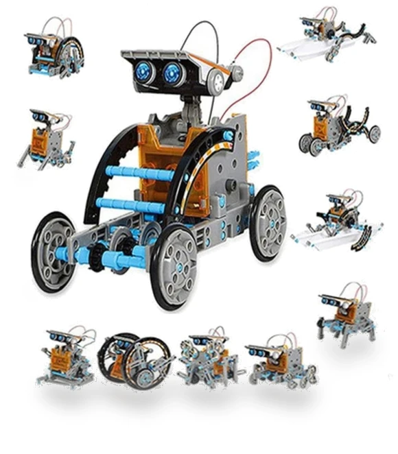 12 in 1 Solar Educational Robot Toy — Solar Power, Linmeng