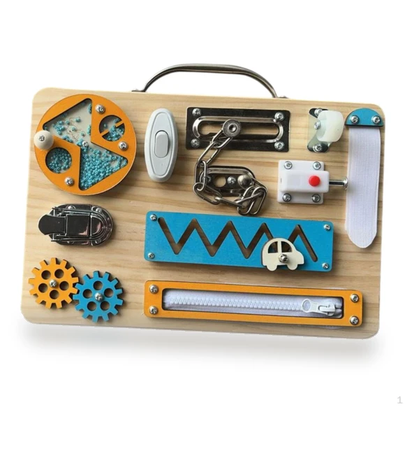 Busy Board Activity Sensory Toy — Infant & Early Childhood Playthings, Chinese Style