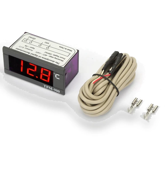 Digital Temperature Controller LED Panel Meter with Sensor Thermostat — Temperature Measurement Tools, Neoglint