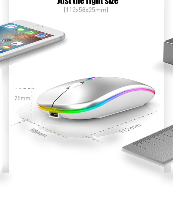 Dual Mode Silent Mouse — Mouse Pads, StrideBox