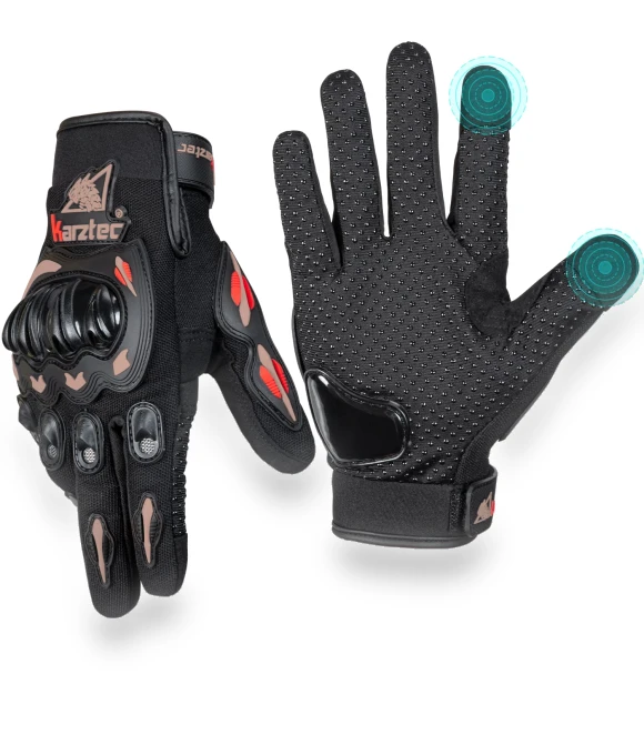 Motorcycle Bicycle Touch Panel Compatible Unisex Gloves — Gloves, Zen Picks