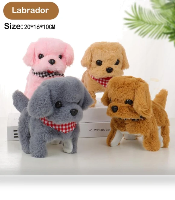 Realistic Plush Smart Dog Toy — Interactive, Seemed Relieved