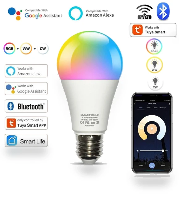 Smart Bulb RGBCW LED Light — Smart Home Modules, Good Household Items