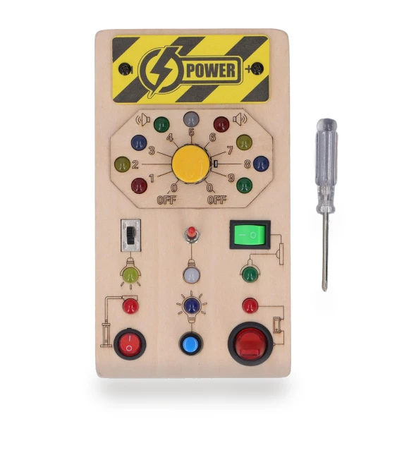 Wooden Board with LED Switches for Voice Broadcast Hand-Eye Coordination — Interactive Learning Devices, Automobile and motorcycle supplies