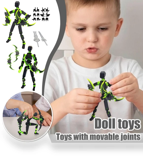 3D Printed Mobile Titan Robot Doll Set — Collectible Statues, Ren Peishi
