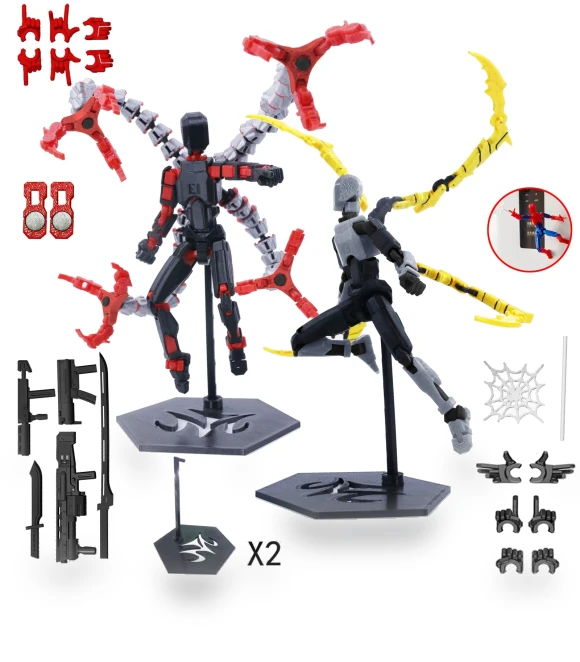 3D Printed Titan Robot Mobile Doll Set — Collectible Statues, Blouse