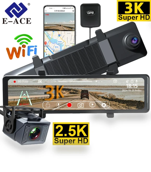 Car DVR with Touch Screen — Dashboard Cameras, E-ACE