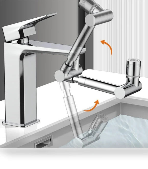 Faucet-Rotating 1440° Robotic Arm Faucet — Smart-Touch Kitchen Faucets, Timnamy