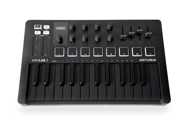 MiniLab 3 MIDI Keyboard Controller — MIDI Control Devices, Arturia