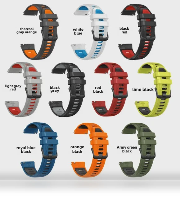 Silicone Two-Tone Sports Strap — Bands, StrideBox