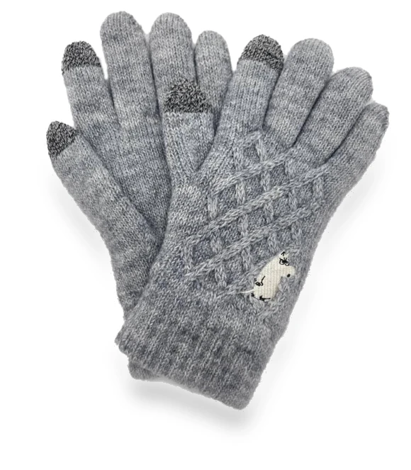 Touchscreen Gloves with Little Planet Moomin Trolls Embroidery — Gloves & Mittens, Zen Picks
