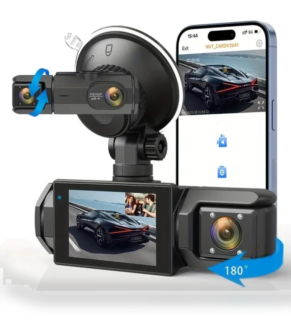 3-Channel WIFI Dash Cam — Dashboard Cameras, MDH