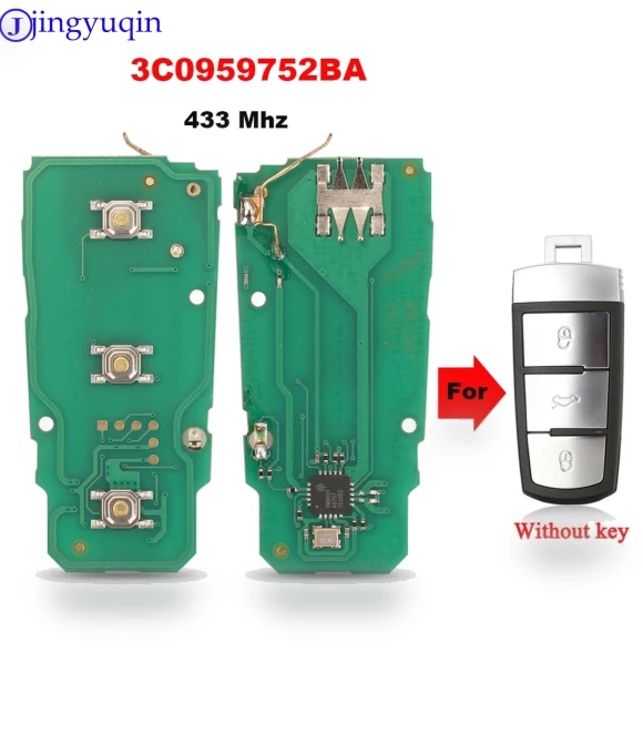 3Buttons Smart Remote Car Key Fob — Keyless Entry, Jingyuqin Car Key