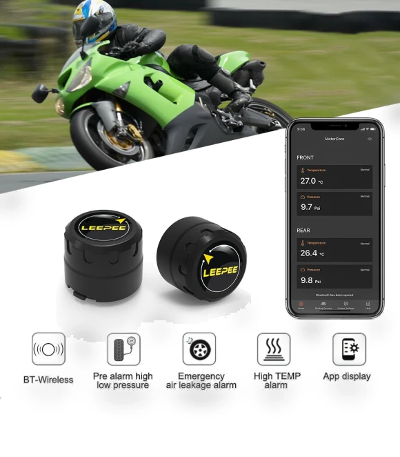 Bluetooth Tire Pressure Monitor System — TPMS Sensor Replacements, JOHO - CarGear