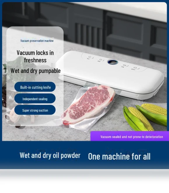 Fully Automatic Dual-Purpose Vacuum Sealer — Vacuum Bags, Small Appliances