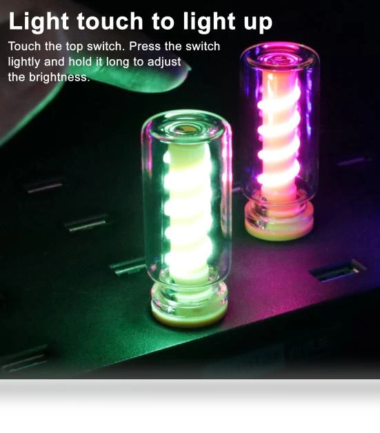 Retro Glass Bottle Night Light — Desk & Table Lighting, dooob