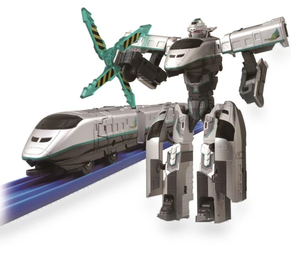 Shinkansen Transforming Robot Shinkalion E3 Tsubasa Iron Wing — Interactive Figures & Robots, Tomy