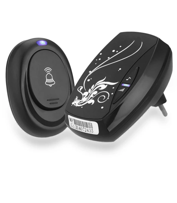 Waterproof Wireless Electronic Doorbell — Push Buttons, white