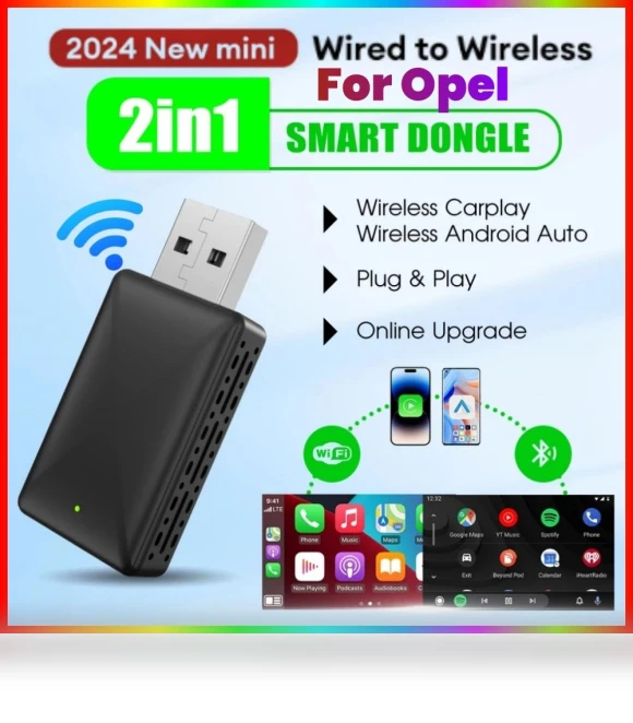 Wireless Carplay Android Auto Smart Dongle — USB, JOHO - CarGear
