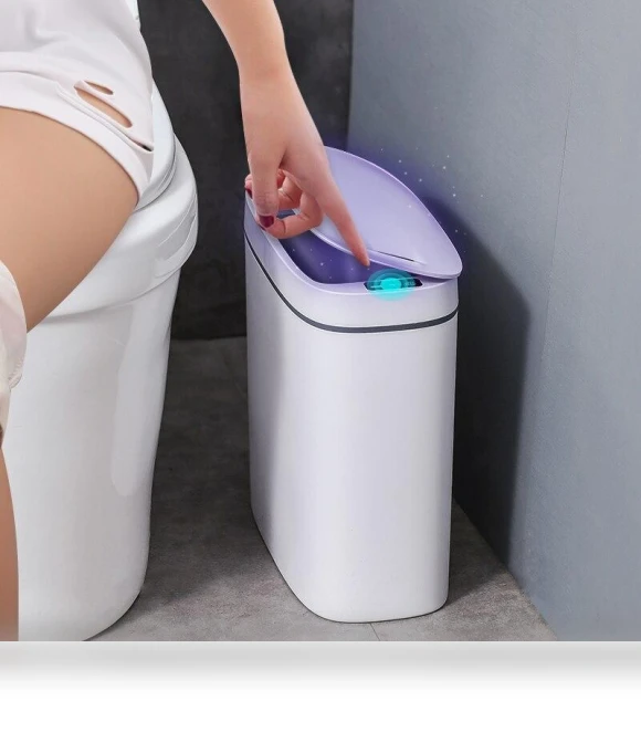 Smart Touch Sensor Trash Can — Kitchen Cans, Longjing