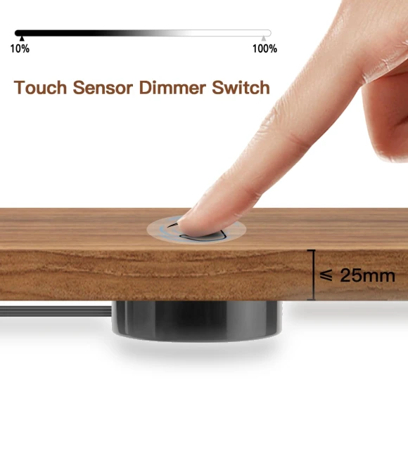 Wooden Touch Switch with Adjustable Brightness — Dimmer Switches, Rybakov Home Lighting
