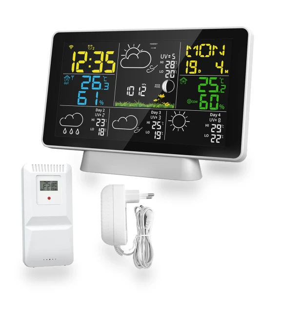 Smart Weather Station with Color Screen — Home Climate Control, TOMTOP JMS