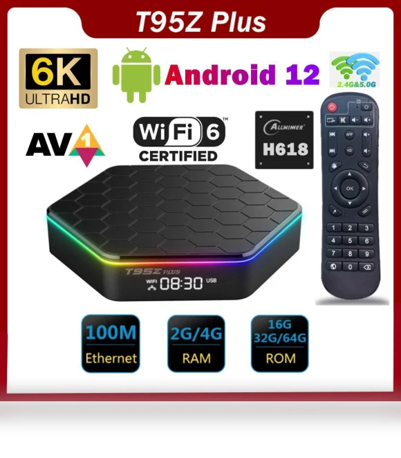 TV BOX Android 12 Smart — Streaming Devices, Top