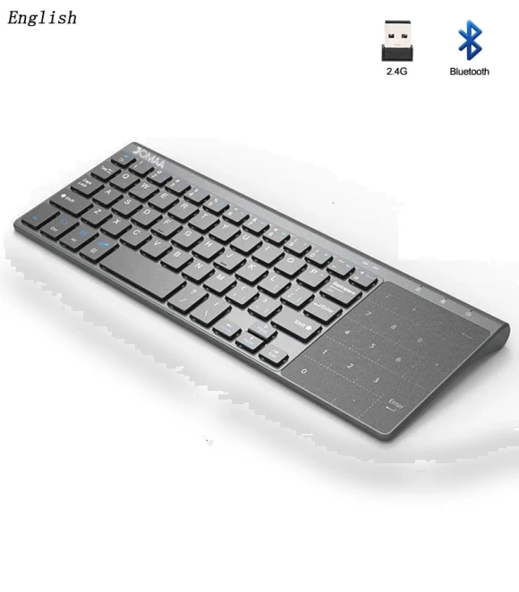 Ultra-Slim Wireless Keyboard with Touchpad — Keyboards, SeenDa