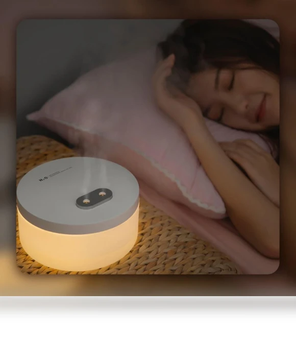 Cold Mist Humidifier with Night Light — Air Moisturizers, mianduijifengba