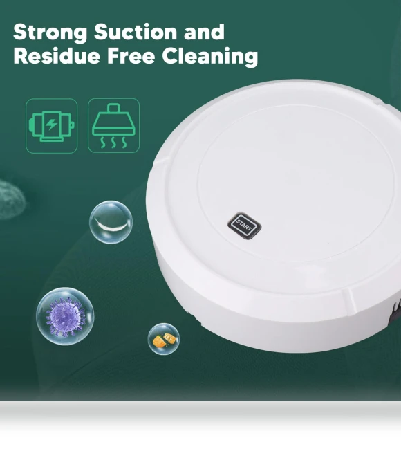 Robot Vacuum for Sweeping and Mopping Floors 3 in 1 with USB Charging — Smart Cleaning Robots, TaoPo Directs