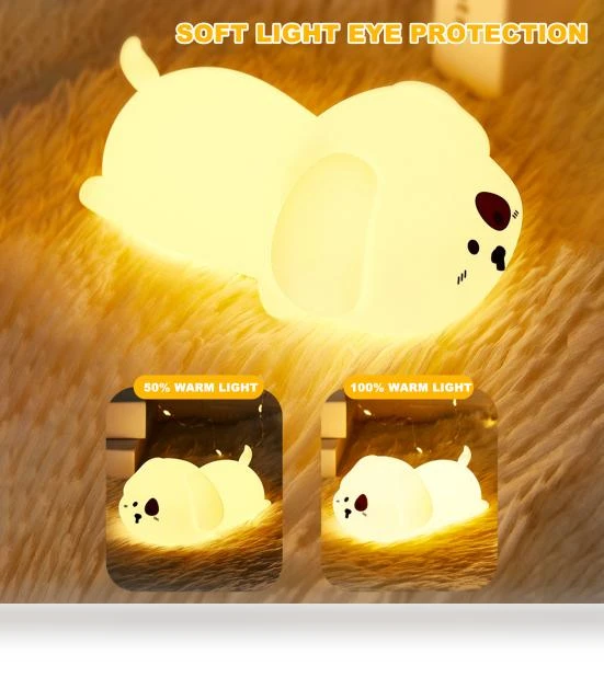 Silicone Night Light with Auto-Off Timer — Night Lights, Pleasure Holiday