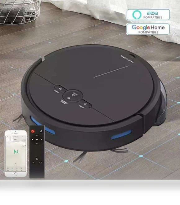 Smart Wireless Wi-Fi Robot Vacuum — Smart Cleaning Robots, RW-electronic