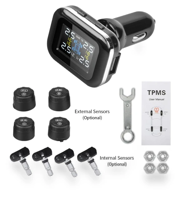 Universal Wireless TPMS USB Digital Tire Pressure Monitoring System — TPMS Sensor Replacements, Reakosound
