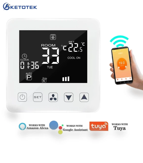 Wi-Fi Smart Thermostat — Home Climate Control, Ketotek