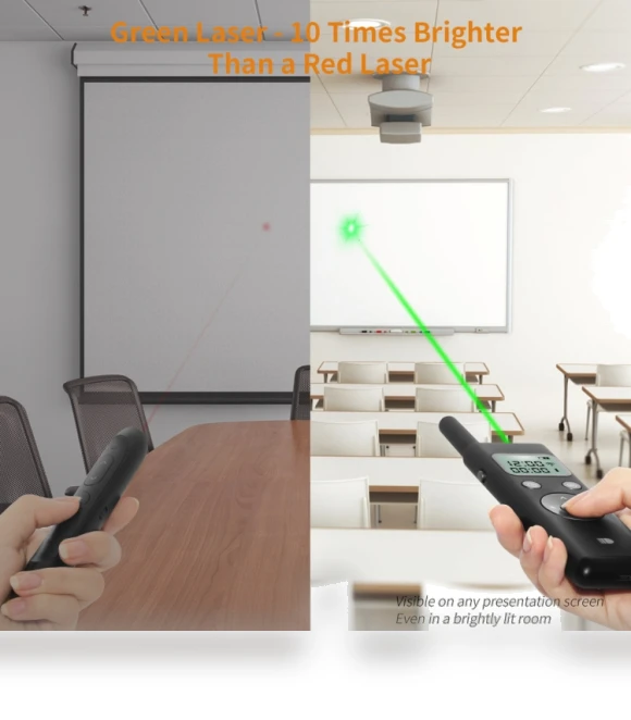 Long Distance Laser Remote Control Green Light Page Turner — Presentation Pointers, Doosl