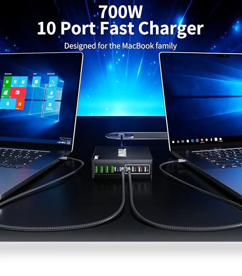 10 Port USB C Charging Station — Chargers, shenzhenshiquanshengdamaoyiyouxiangongsi