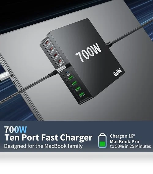 10 Port USB C Charging Station — Chargers, shenzhenshiquanshengdamaoyiyouxiangongsi