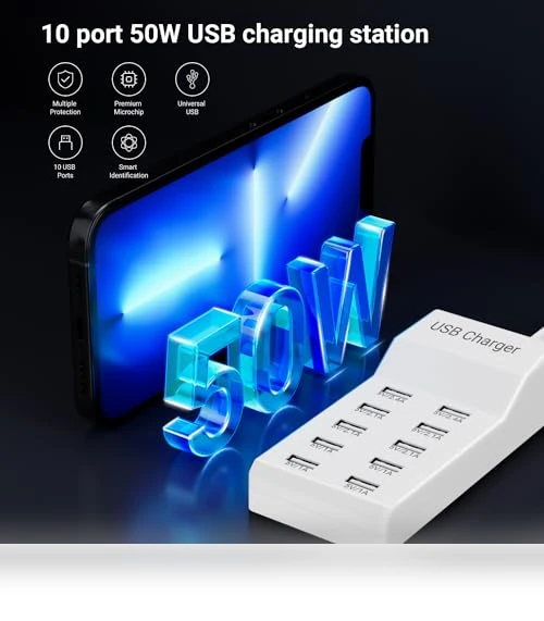 10-Port USB Charging Station — Power Hubs, Dongguan Zeen Tengxiang Industrial Co., Ltd.