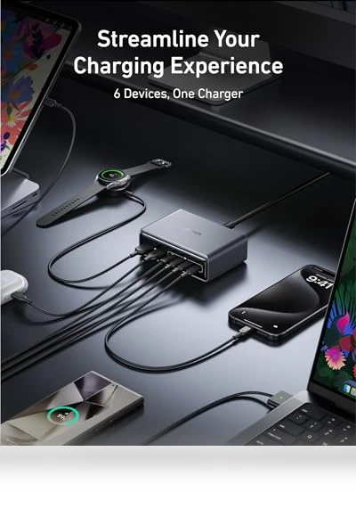 200W 6-Port GaN Charging Station — Chargers, Anker